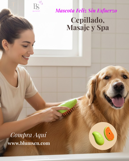 💥 PetBrush™  Cepillo Vapor para Mascotas 🐶🐱💨✨