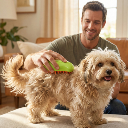 💥 PetBrush™  Cepillo Vapor para Mascotas 🐶🐱💨✨